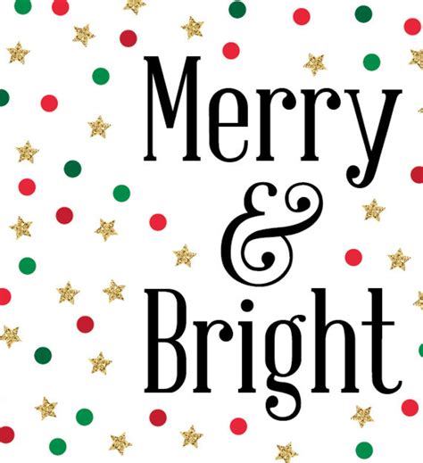 Merry And Bright Printable